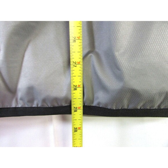 adidas Climastorm Mens Short Sleeve 1/4 Zip Windbreaker Golf Jacket M Black Gray - Picture 10 of 11